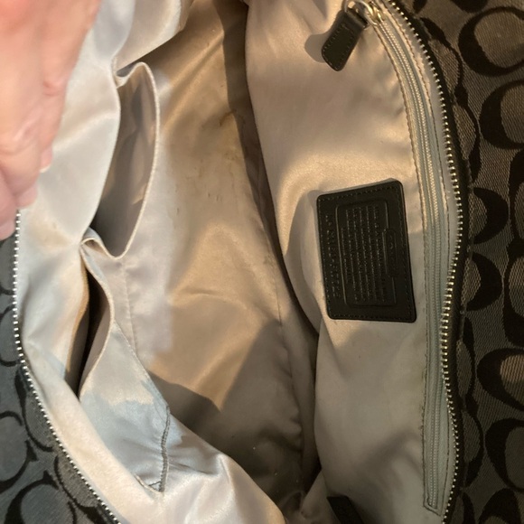 Coach black signature SHOULDERBAG tote F17725 - Picture 9 of 12